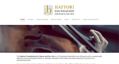 Desktop Screenshot of hattorifoundation.org.uk