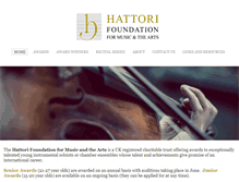 Tablet Screenshot of hattorifoundation.org.uk